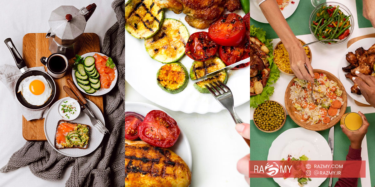 جدول پیشنهادی برنامه غذایی